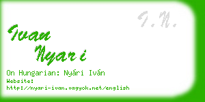 ivan nyari business card